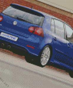 Dark Blue Golf R32 Diamond Painting