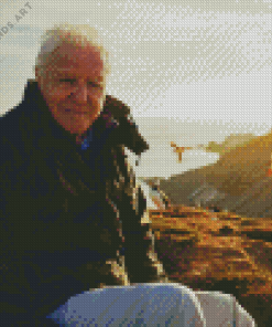 David Attenborough Broadcaster Diamond Painting