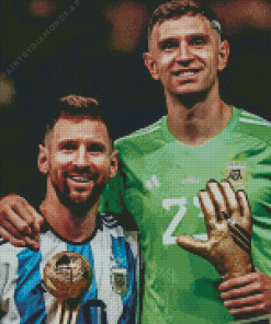 Emi Martinez And Lionel Messi Diamond Painting