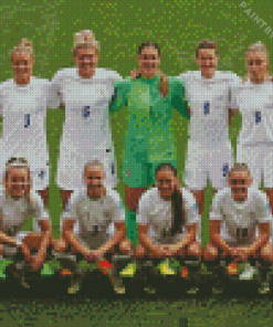 England Womens Football Team Diamond Painting