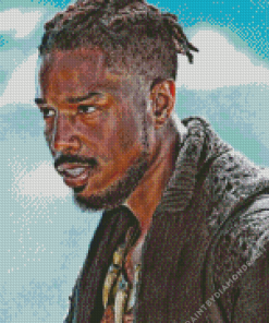 Erik Killmonger Michael B Jordan Diamond Painting