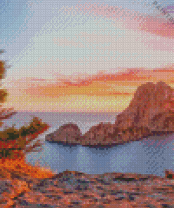 Es Vedra Island in Spain Diamond Painting