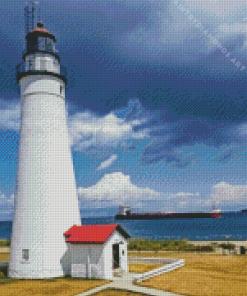 Fort Gratiot Lighthouse Diamond Painting