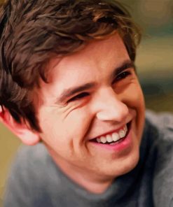 Freddie Highmore Smiling Diamond Painting