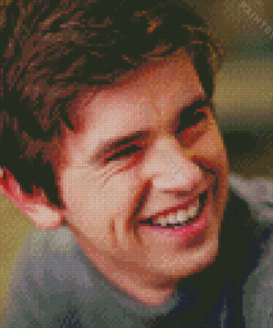 Freddie Highmore Smiling Diamond Painting