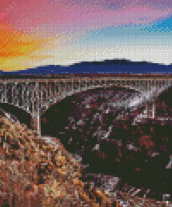 Gorge Bridge Taos Mexico Diamond Painting