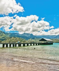 Hanalei Bay Pier Diamond Painting