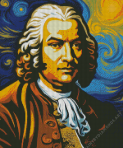 Illustration Johann Sebastian Bach Diamond Painting