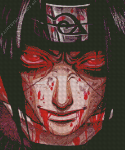 Itachi Uchiha Red Eyes Diamond Painting