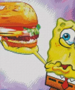 Krabby Patties Diamond Painting