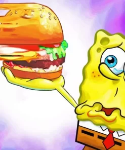 Krabby Patties Diamond Painting