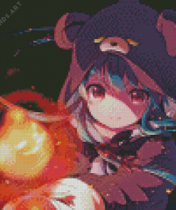 Kuma Kuma Kuma Bear Anime Girl Diamond Painting