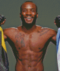 Leon Edwards British Martial Artist Diamond Painting