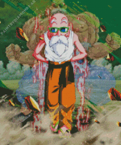 Master Roshi Dragon Ball Character Diamond Painting