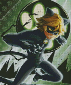 Miraculous Adrien Agreste Cat Noir Diamond Painting