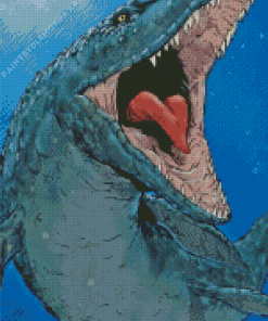 Mosasaurus Aquatic Reptile Art Diamond Painting