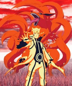 Naruto With Kurama Anime Diamond Painting