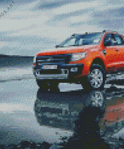 Orange Ford Rangers Diamond Painting