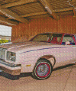 Pink Oldsmobile Cutlass Supreme Diamond Painting