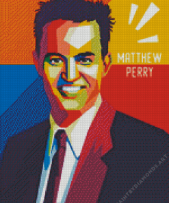 Pop Art Matthew Perry Diamond Painting