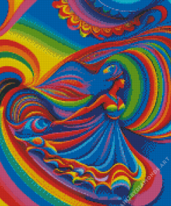 Psychedelic Dancer Diamond Painting