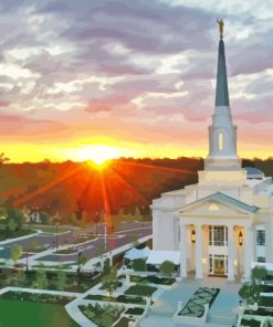 Richmond Temple Sunrise Diamond Painting