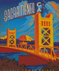 Sacramento Bridge Diamond Painting