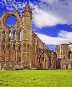 Scotland Elgin Cathedral Diamond Painting