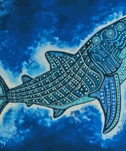 Shark Aboriginal Art Diamond Painting