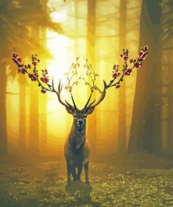 Spring Deer Diamond Painting