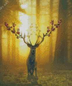 Spring Deer Diamond Painting