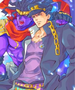 Star Platinum And Jotaro Kujo Diamond Painting