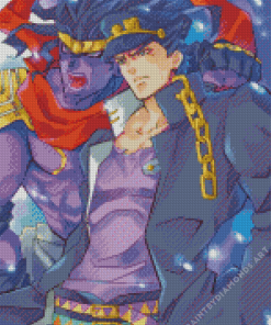 Star Platinum And Jotaro Kujo Diamond Painting