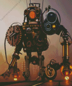 Steampunk Robot Diamond Painting