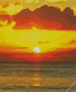 Sunset on Gulf of Mexico Diamond Painting