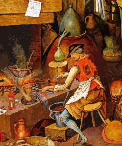 The Alchemist Pieter Brueghet Diamond Painting