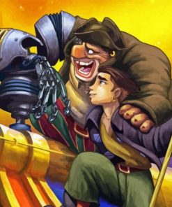 Treasure Planet Jim And John Silver Diamond Painting