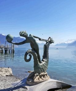 Vevey Lake Geneva Diamond Painting