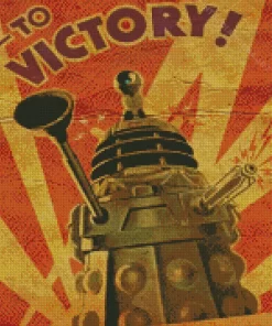 Vintage Dalek Diamond Painting