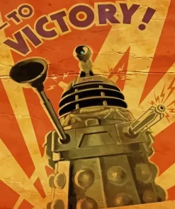 Vintage Dalek Diamond Painting