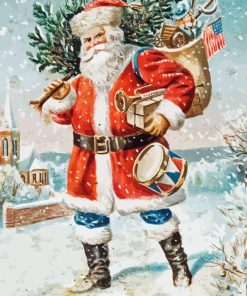 Vintage Santa Claus Diamond Painting