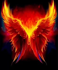 Wings Fire Diamond Painting