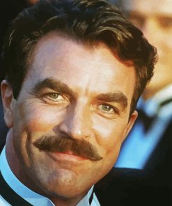 Young Handsome Tom Selleck Diamond Painting