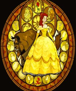 Princess Disney Stained Glass Diamond Painting