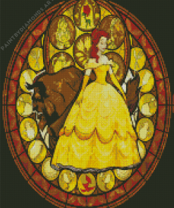 Princess Disney Stained Glass Diamond Painting