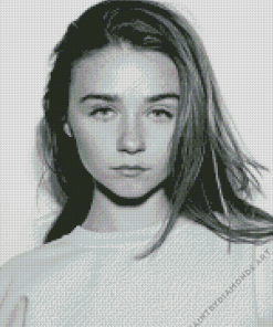 Black and White Jessica Barden Diamond Painting