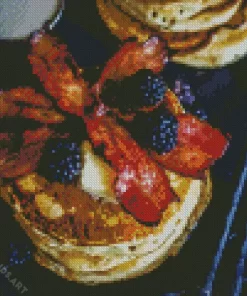 Blackberries Pancake Diamond Painting