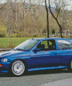 Blue Ford Cosworth Diamond Painting