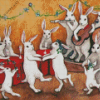 Bunnies Dancing Diamond Painting