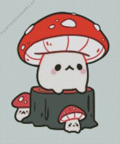 Cute Mushrooms Diamond Painting